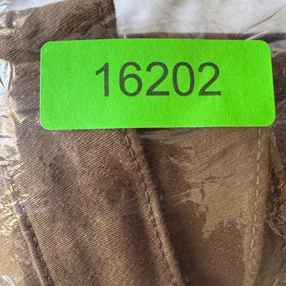 DG2 Women's Ankle Zip Denim Moto Pants Brown 12P Festival Casual Y2K Stretch - Picture 16 of 16